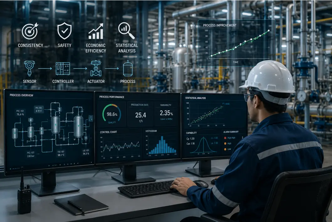 Engineer monitoring a SCADA screen