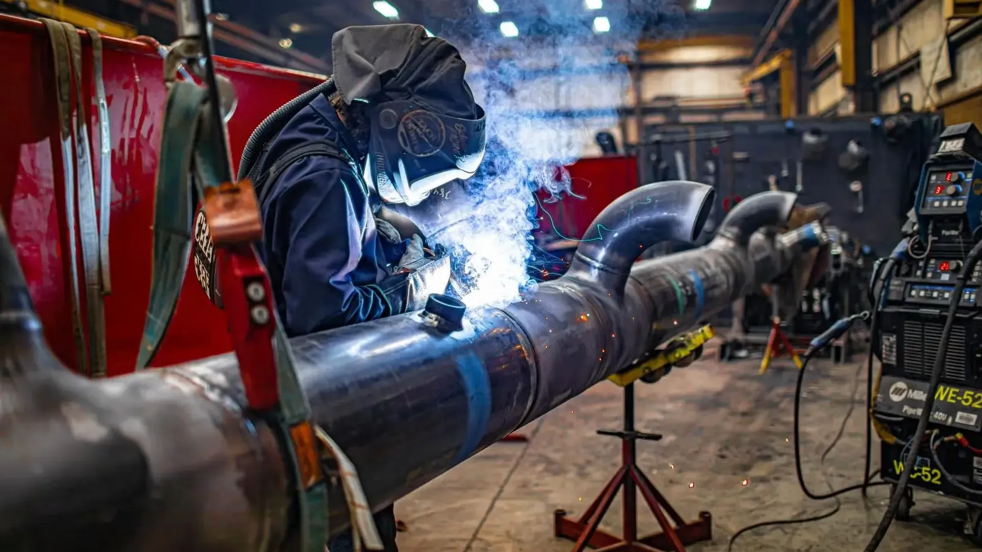 Fabrication of stainless process pipework